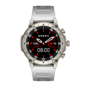 Green Vortex Metallic Fitness Smartwatch - Image 2