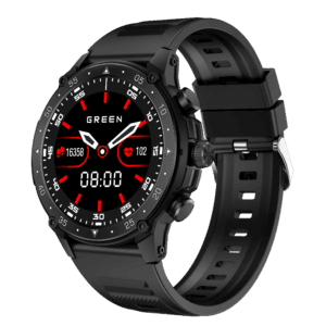 Green Vortex Metallic Fitness Smartwatch - Image 4