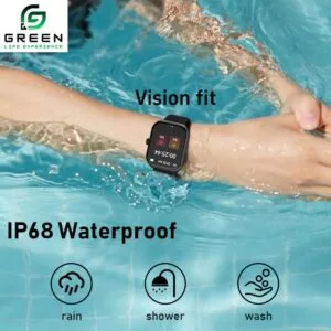 Green Vision Fit Smartwatch with 2.04” AMOLED Display - Image 2