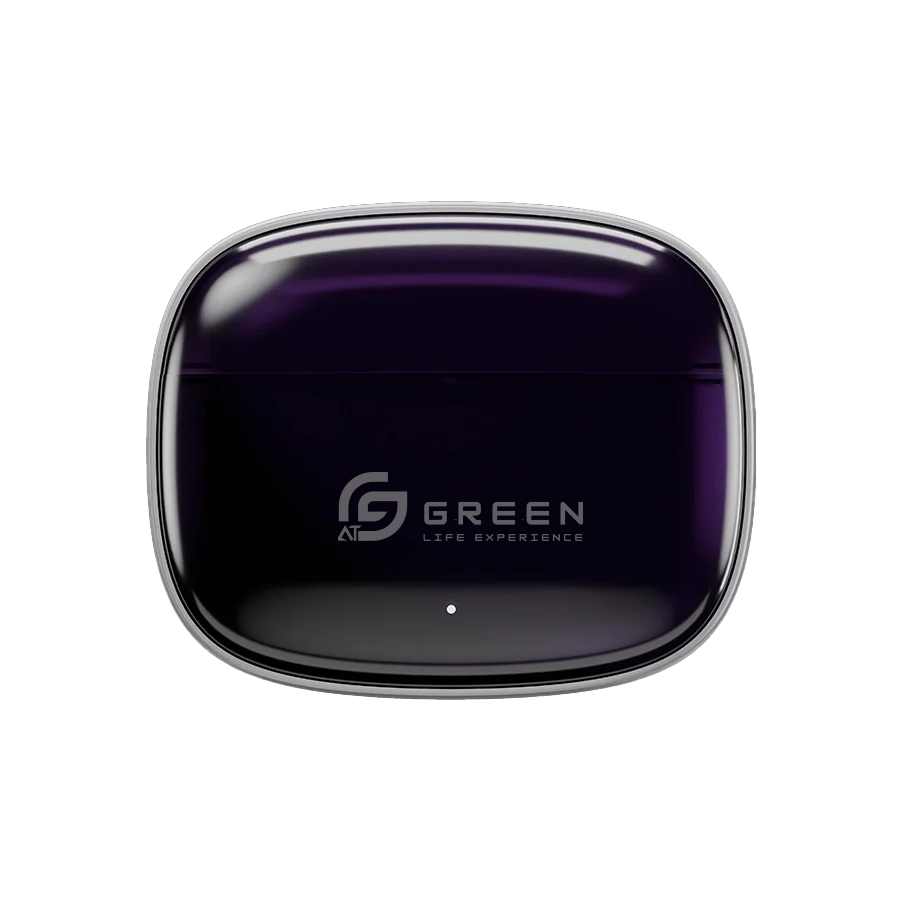 Green Airbeat 320 Deep Slate Blue closed charging case