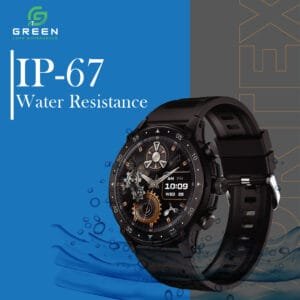 Green Vortex Metallic Fitness Smartwatch - Image 6