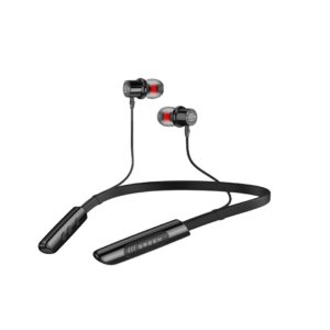 Green Audio Mag black wireless neckband on a white background