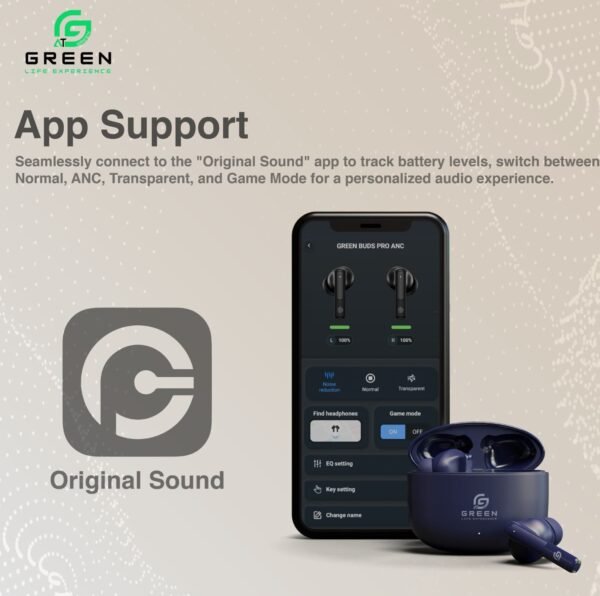 Green Buds Pro ANC with Original Sound app support