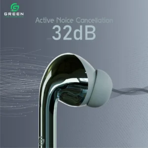 Green Buds Ultra ANC with up to 32dB Active Noise Cancellation