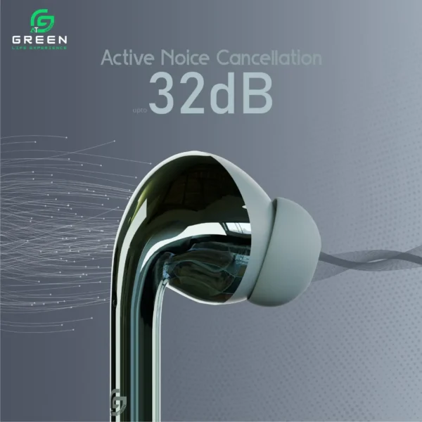 Green Buds Ultra ANC with up to 32dB Active Noise Cancellation