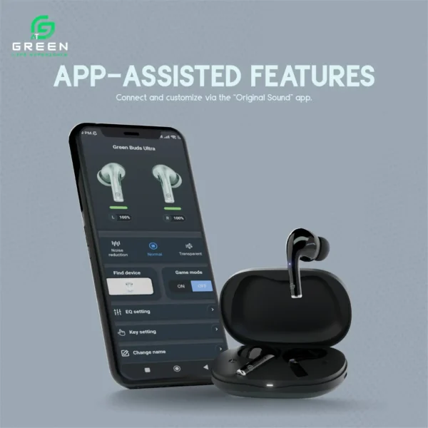 Green Buds Ultra ANC controls available through the Original Sound app