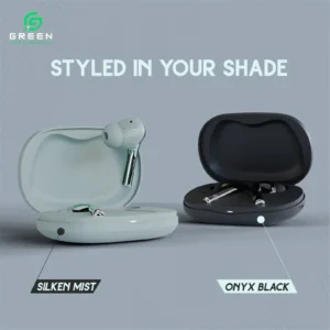 Green Buds Ultra ANC earbuds available in Silken Mist and black