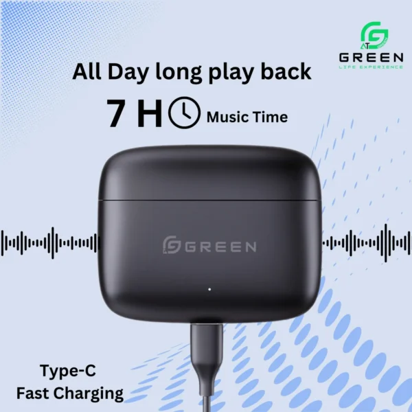 Green Leaf-161 with up to 7 hours of playback and USB Type-C charging