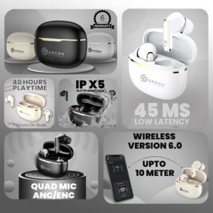 Green Pulse ANC (Up to 32 dB) Earbuds - Image 8