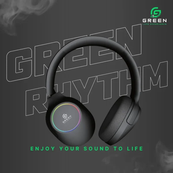 Green Rhythm wireless headphone for everyday music