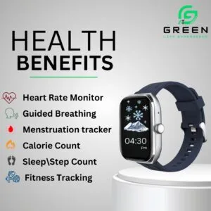Green Vision Fit Smartwatch with 2.04” AMOLED Display - Image 5