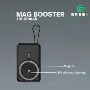 Green Mag Booster 10000mAh MagSafe Powerbank - Image 5