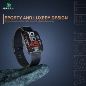 Green Vision Fit Smartwatch with 2.04” AMOLED Display - Image 8