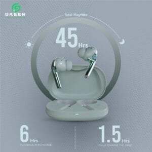 Green Buds Ultra ANC (UP to 32 dB) Earbuds - Image 6