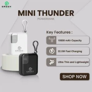 Green Mini Thunder Power Bank - Image 9
