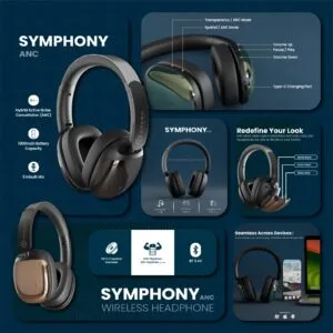 Green Symphony ANC Headphone with Hybrid ANC - Image 8