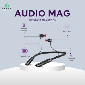 Green Audio Mag Neckband - Image 2