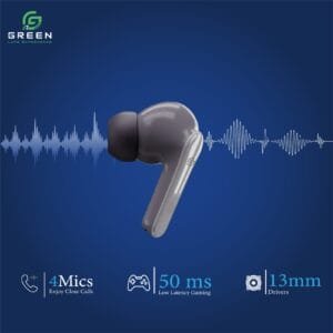 Green Airbeat 320 True ENC Wireless Earbuds - Image 6