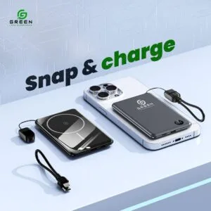 Green MagFlex Magnetic Powerbank - Image 5
