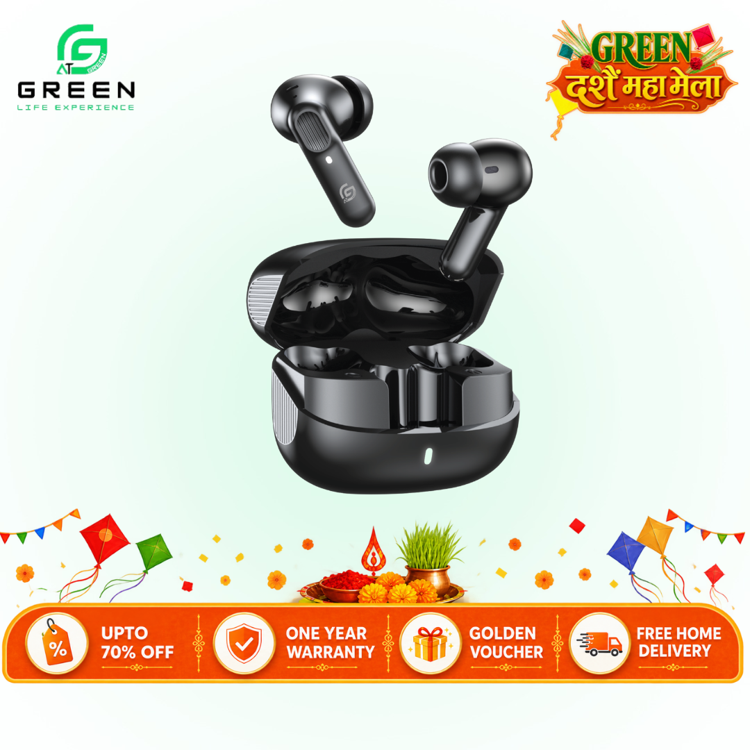 Green Airbeat-520 Earbuds