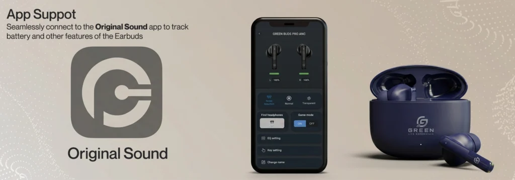 green life experience_Green_Buds Pro ANC_Earbuds_App Support_Product banner
