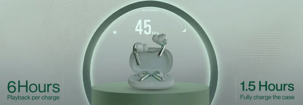 green life experience_Green_Buds Ultra ANC_Earbuds_6 hours playback_Product banner