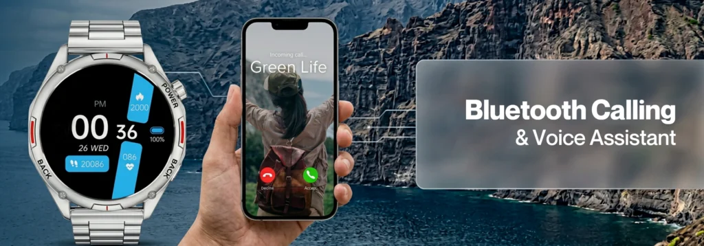 green life experience_Green_Orbit Pro_Smartwatch_Bluetooth calling_product banner