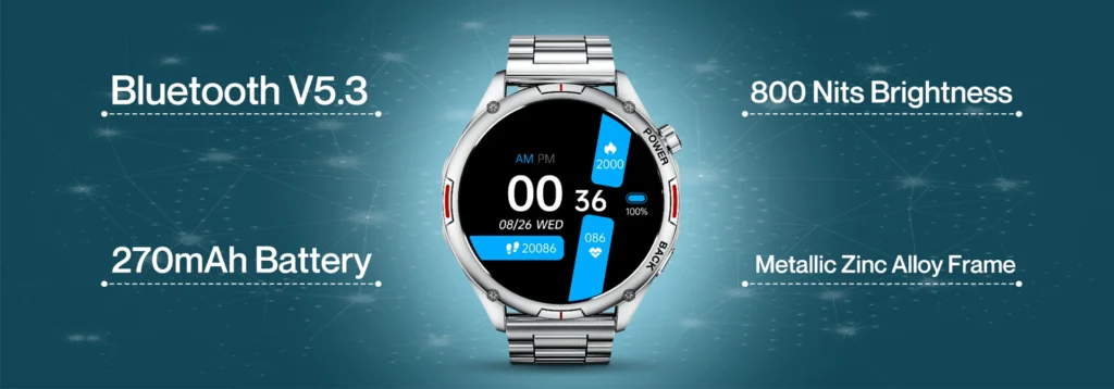 green life experience_Green_Orbit pro_Smartwatch_Metallic Zinc Ally Frame_Product banner
