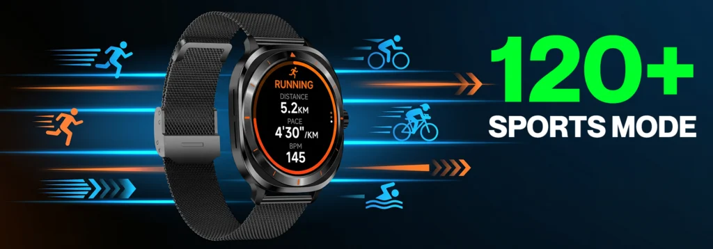 green life experience_Green_Squaro_Smartwatch_120+ Sports Mode_Product banner