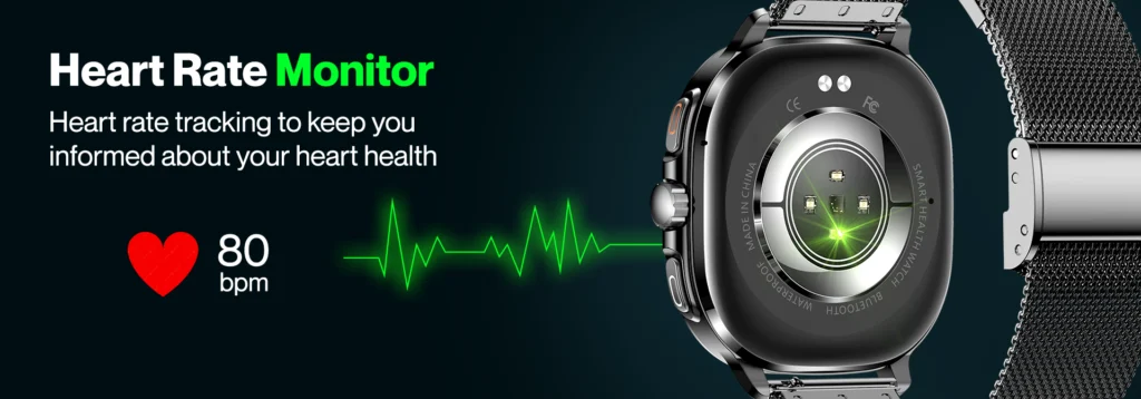 green life experience_Green_Squaro_Smartwatch_Heart Rate Monitor_Product banner