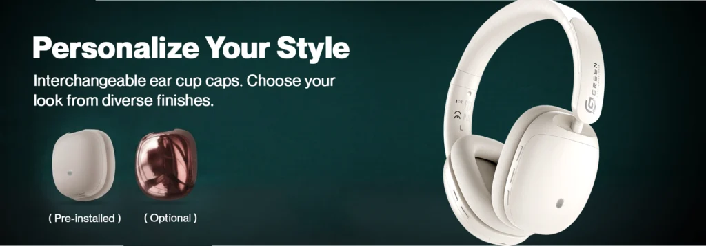 green life experience_Green_Symphony_Headphone_Changeable ear cup caps_Product banner