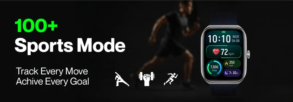 green life experience_Green_Vision Fit_Smartwatch_100+ Sports Mode_Product banner