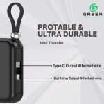 Green Mini Thunder Small size Powerbank Pic-179