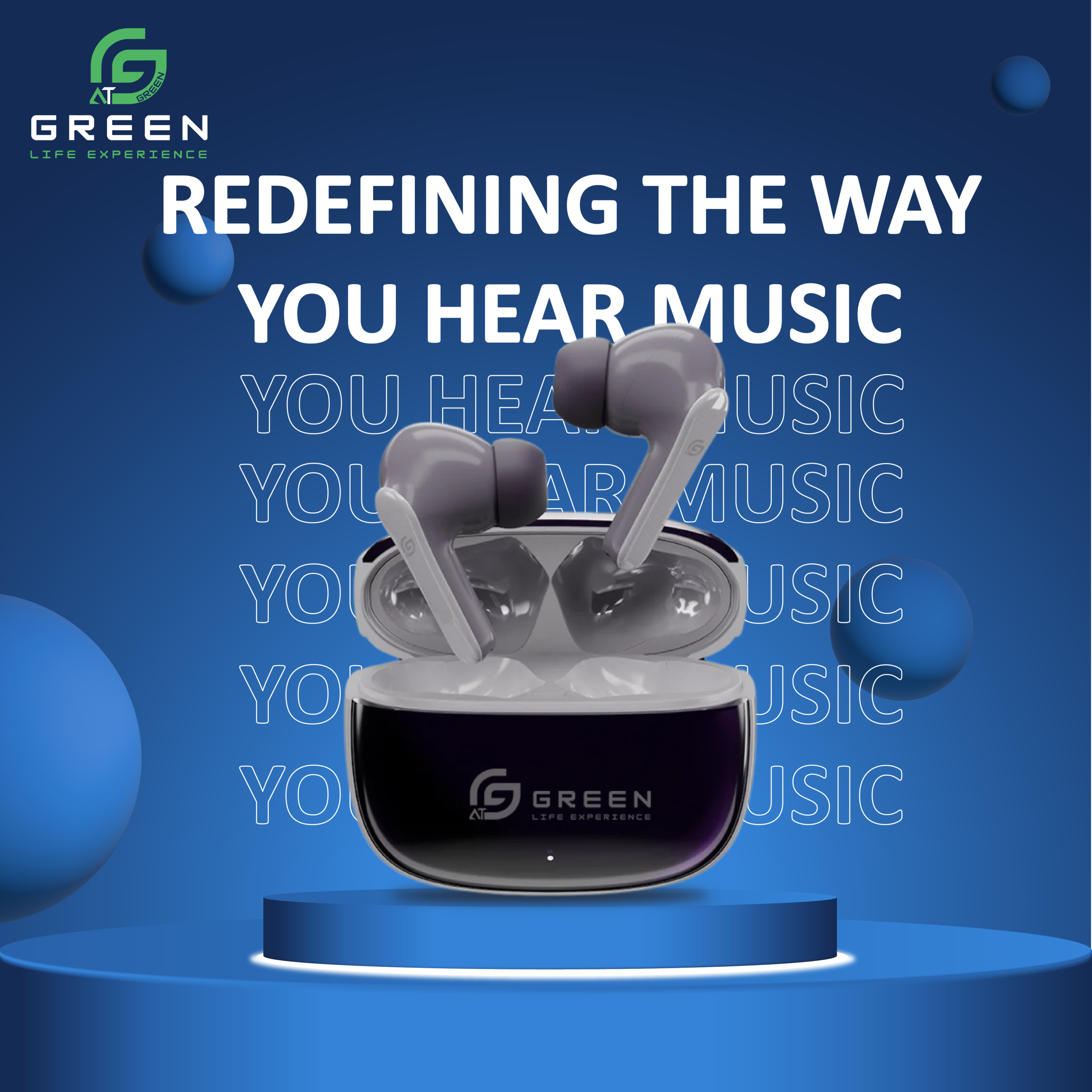 Green Airbeat-320 Redefining the way You Hear Music Green Airbeat-320 Redefining the way You Hear Music