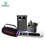 Green Power Combo Set | Melody-30 30W Speaker + Thunder X4 30000mAh Powerbank + DC UPS Router Backup + Vocalcore Wireless Mic
