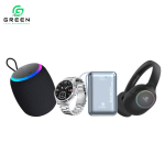 Green Premium Combo (4-in 1) Orbit Pro Smartwatch, Turbo Mini Powerbank, Rhythm Headphone & Melody-15 Pro Speaker