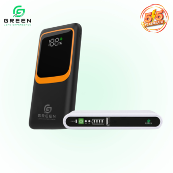 Green Combo DC UPS Portable Router Backup & Turbo-10 10000mAh Fast Powerbank pic-900