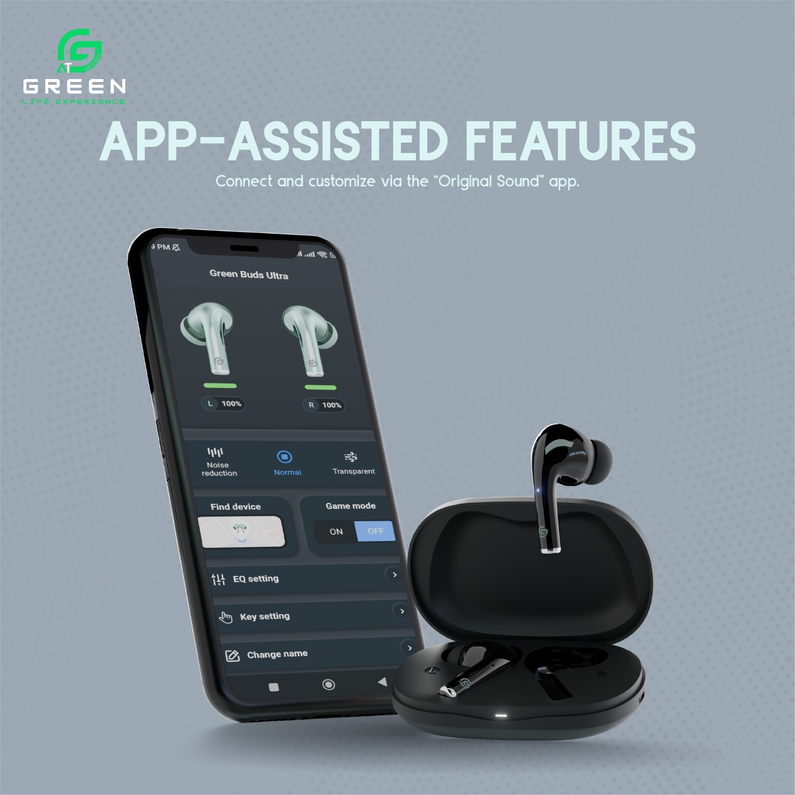 Green Smart Ultra Combo Vortex Smartwatch + Buds Ultra ANC App-Assisted Features Green Smart Ultra Combo Vortex Smartwatch + Buds Ultra ANC App-Assisted Features