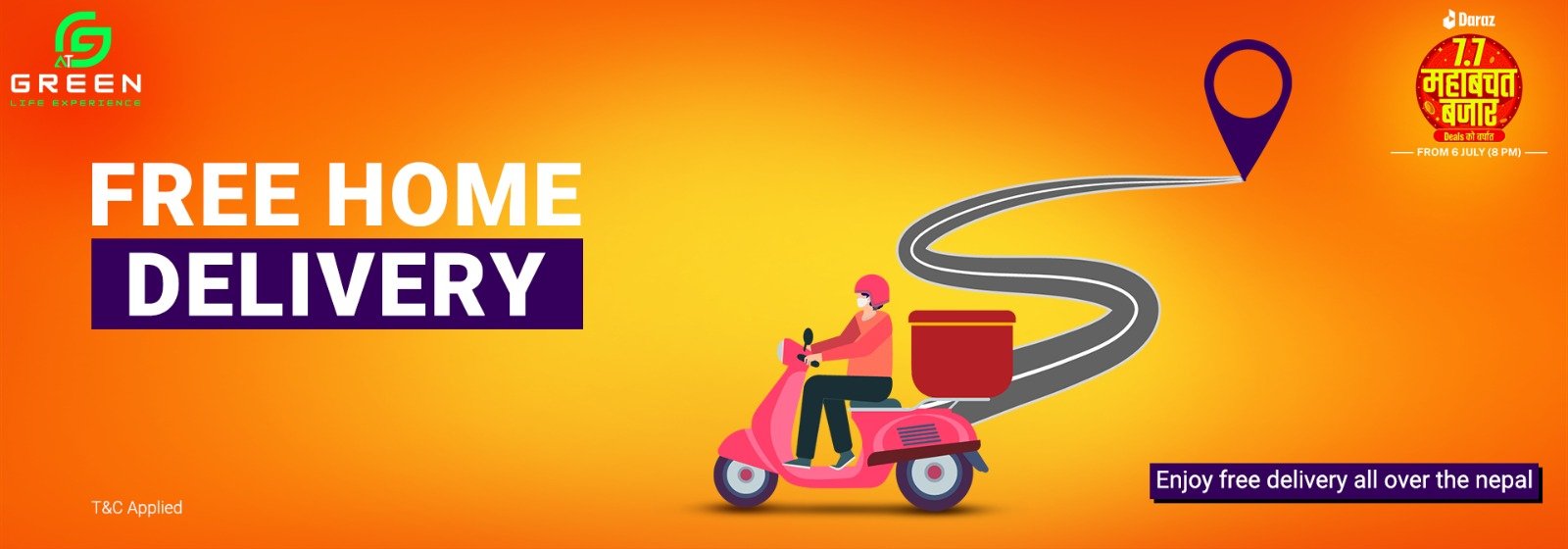 free home delivery