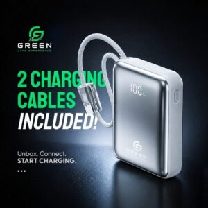 Green Turbo Tiny 10000mAh Mini Power Bank - Image 6