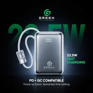Green Turbo Tiny 10000mAh Mini Power Bank - Image 3